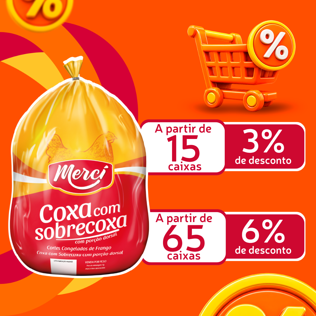 Coxa com Sobrecoxa Cong 12kg - Merc&iacute;